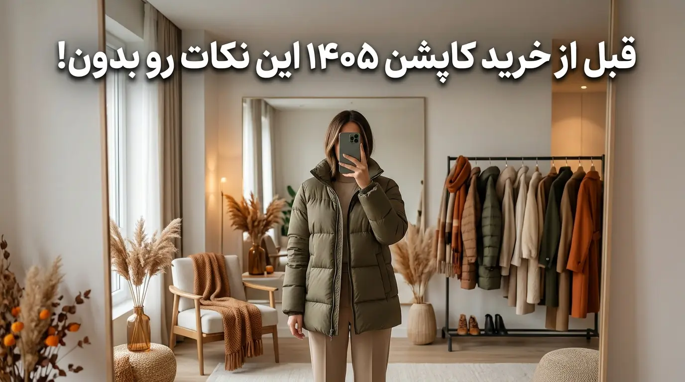 راهنمای جامع خرید و استایل کاپشن زنانه پاییز و زمستان ۱۴۰۵ مدل کوتاه و بلند الینا