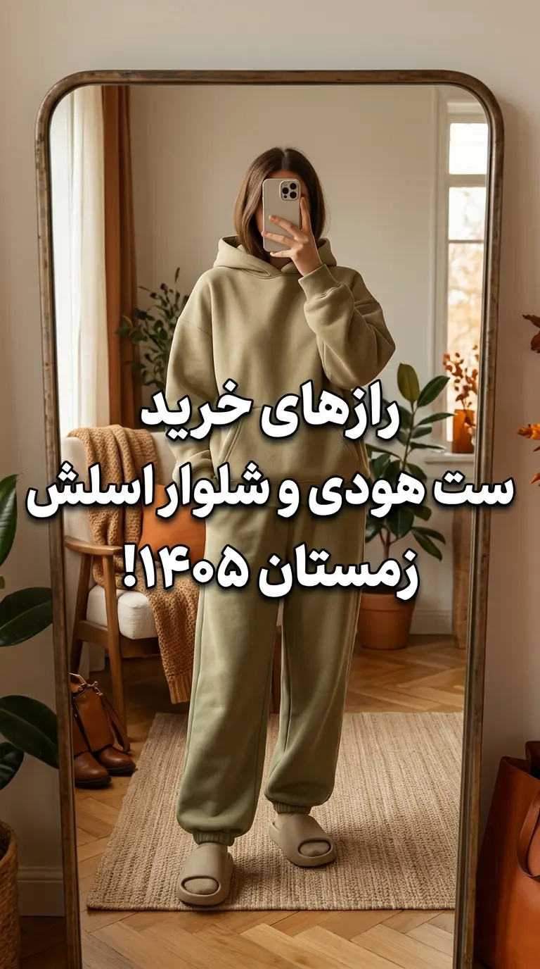 راهنمای جامع خرید و استایل ست هودی و شلوار اسلش دورس توکرک زنانه پاییز و زمستان ۱۴۰۵ الینا