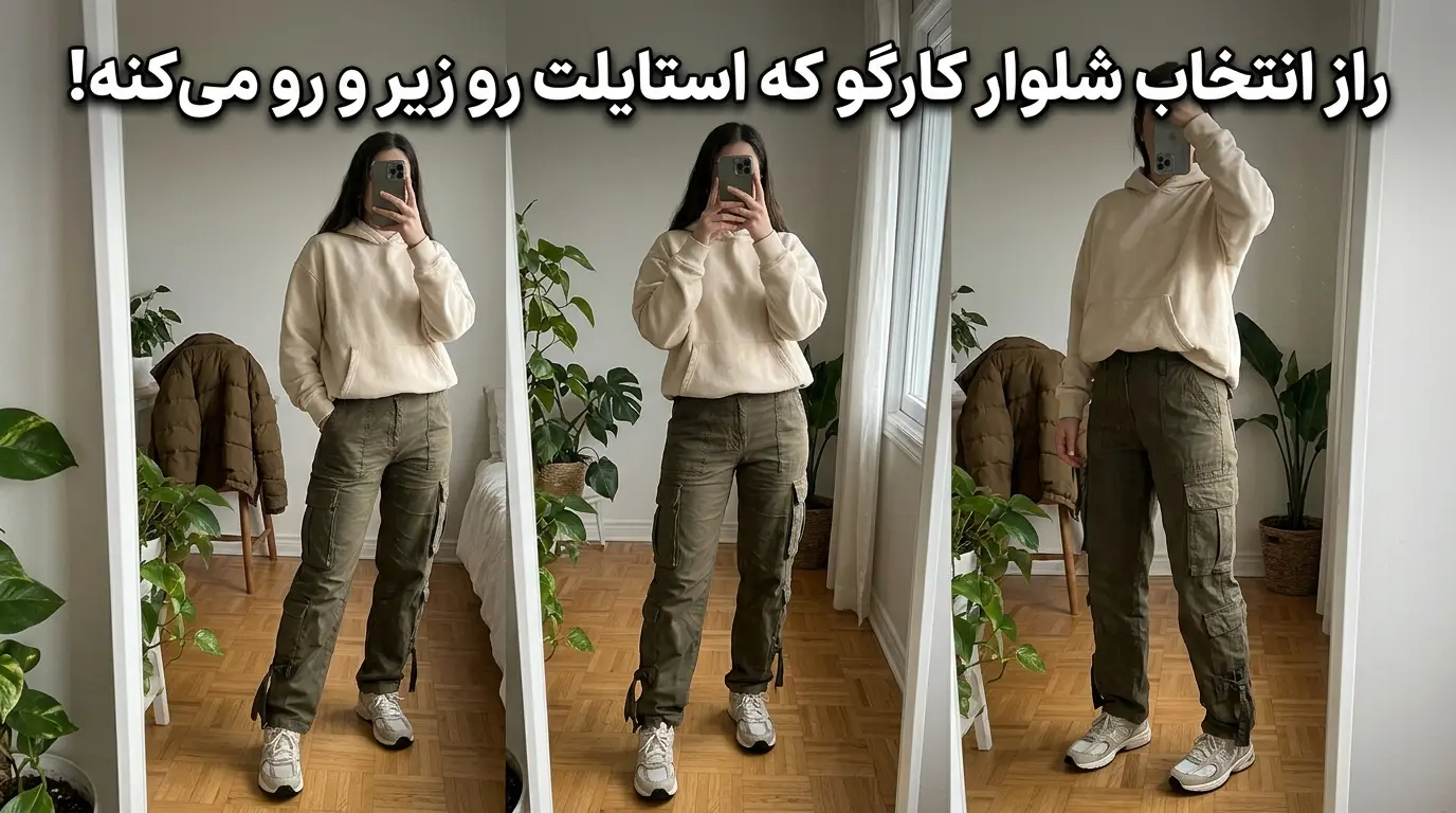 راهنمای جامع خرید و استایل شلوار کارگو زنانه کتان و جین پاییز ۱۴۰۵ الینا
